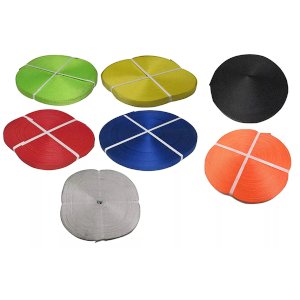 100m Long Polyester Webbing Strap Tape Roll in Multiple Colors