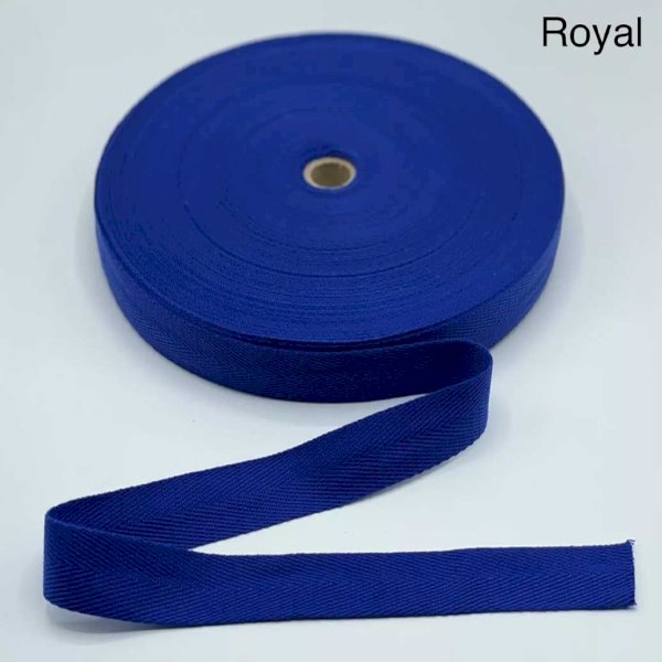 10m Acrylic Herringbone Twill Sew Cotton Binding Apron Webbing Strap Tape