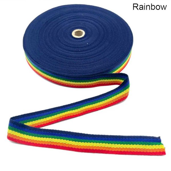 10m Acrylic Herringbone Twill Sew Cotton Binding Apron Webbing Strap Tape