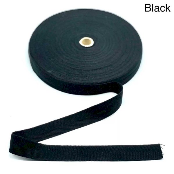 10m Acrylic Herringbone Twill Sew Cotton Binding Apron Webbing Strap Tape