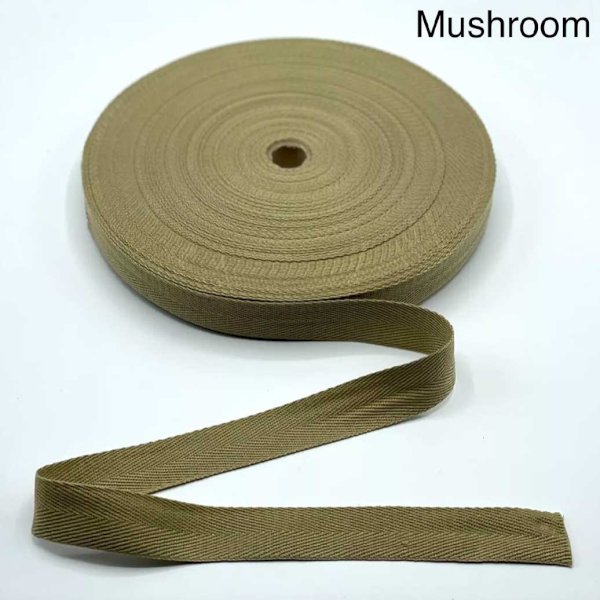 10m Acrylic Herringbone Twill Sew Cotton Binding Apron Webbing Strap Tape