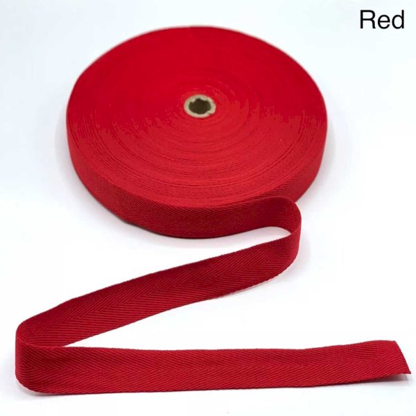 10m Acrylic Herringbone Twill Sew Cotton Binding Apron Webbing Strap Tape