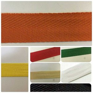 10m Acrylic Herringbone Twill Sew Cotton Binding Apron Webbing Strap Tape