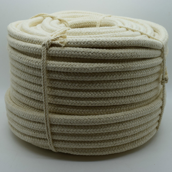 10mm Soft & Eco-Friendly Braided Cotton Rope for Washing Clothes and Bag Handles 