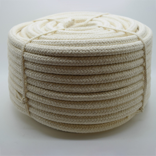 10mm Soft & Eco-Friendly Braided Cotton Rope for Washing Clothes and Bag Handles 