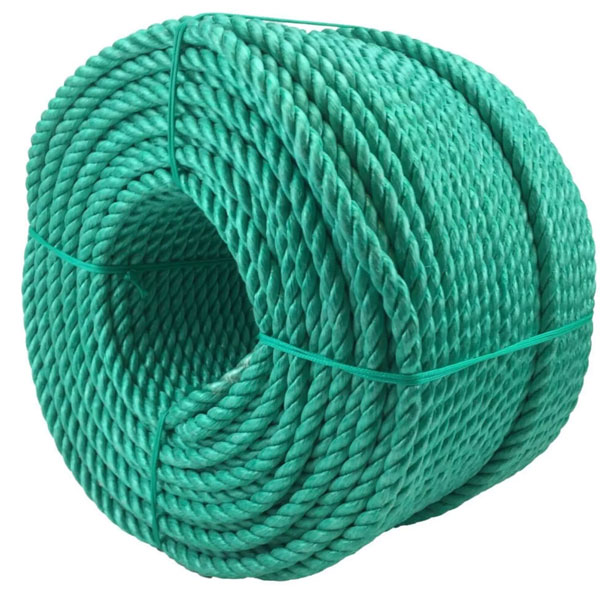 10mm Green Polypropylene 3 Strand Nylon Rope For Marine & Domestic Uses