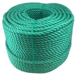 10mm Green Polypropylene 3 Strand Nylon Rope For Marine & Domestic Uses