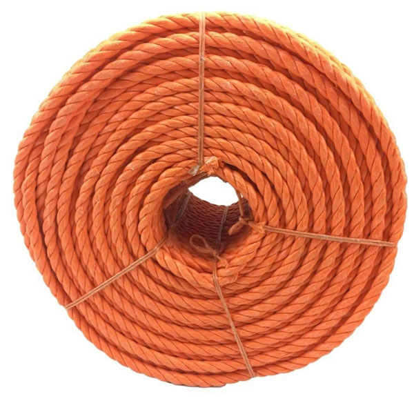 10mm Orange Polypropylene 3 Strand Nylon Rope For Marine & Domestic Uses