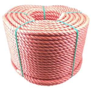 10mm Red Polypropylene 3 Strand Nylon Rope For Marine & Domestic Uses 