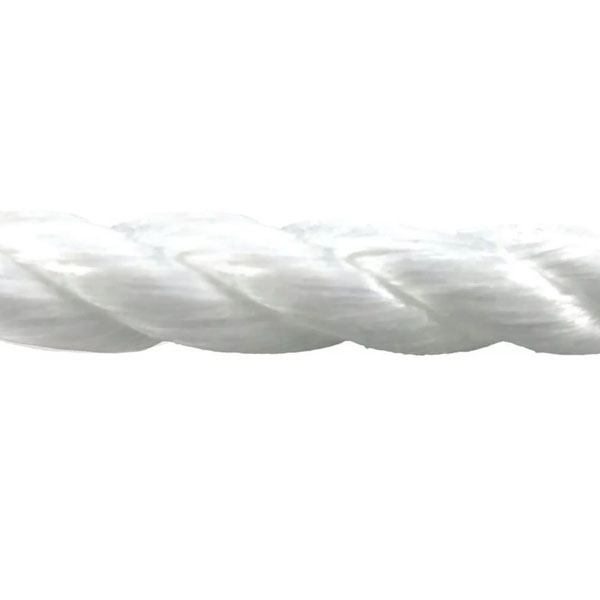 10mm White Polypropylene 3 Strand Nylon Rope For Marine & Domestic Uses