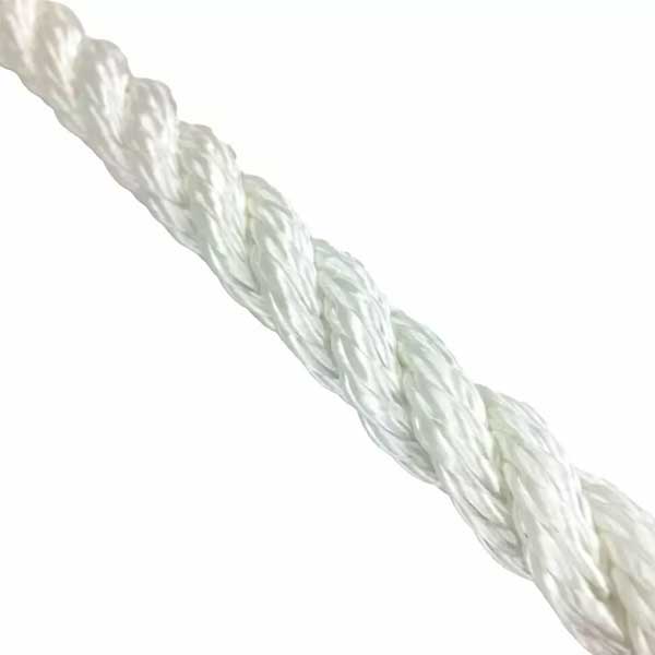 3 Strand White 10mm Nylon Rope Mooring & Anchoring