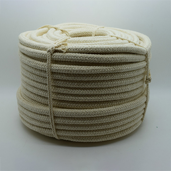 12mm Natural Braided Soft & Supple Cotton Rope for Washing Clothes & Bag Handles