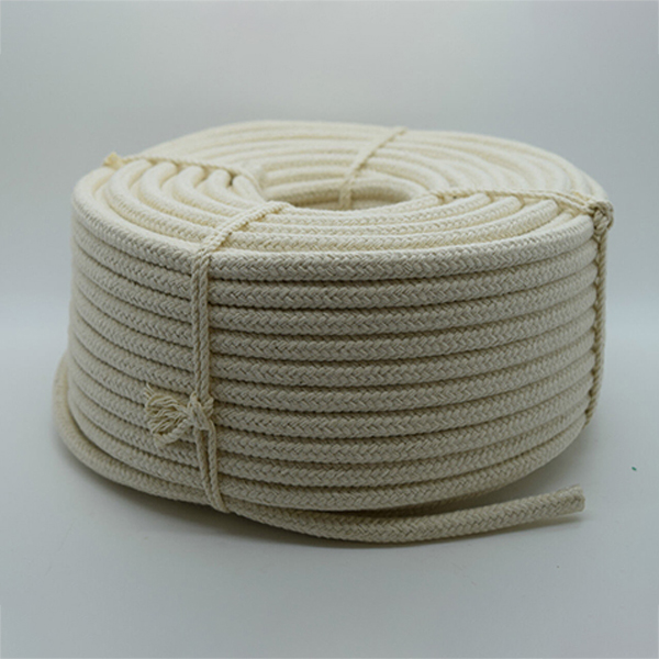 12mm Natural Braided Soft & Supple Cotton Rope for Washing Clothes & Bag Handles