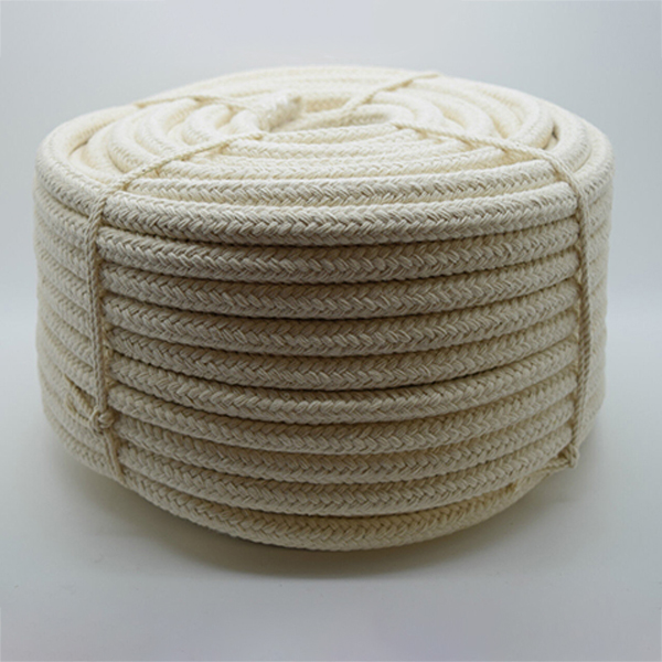 12mm Natural Braided Soft & Supple Cotton Rope for Washing Clothes & Bag Handles