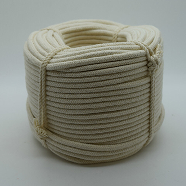 12mm Natural Braided Soft & Supple Cotton Rope for Washing Clothes & Bag Handles