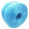 3 Strand Blue 12mm Thick Polypropylene Rope Coil Nylon Lightweight 