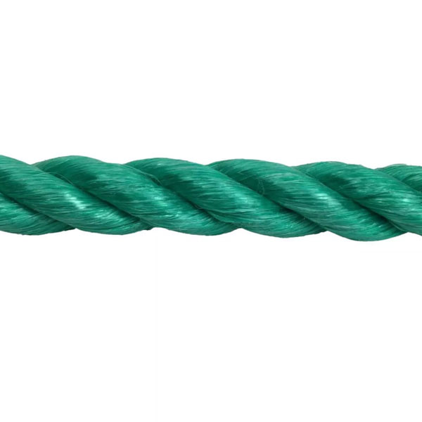 12mm Green Polypropylene 3 Strand Nylon Lightweight Rope Coil 