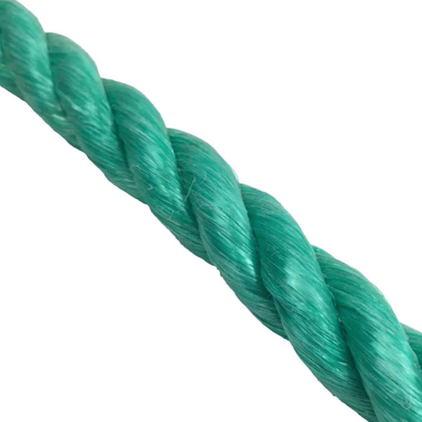 12mm Green Polypropylene 3 Strand Nylon Lightweight Rope Coil 