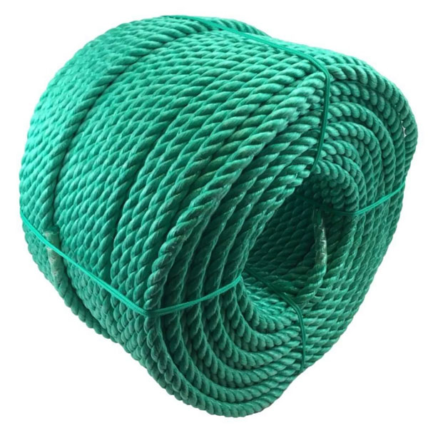 12mm Green Polypropylene 3 Strand Nylon Lightweight Rope Coil 