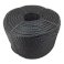 12mm Thick 3 Strand Polypropylene Black Nylon Lightweight Rope Coil 