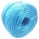 14mm Blue Polypropylene Rot And Shrink Proof Coil 3 Strand Nylon Rope