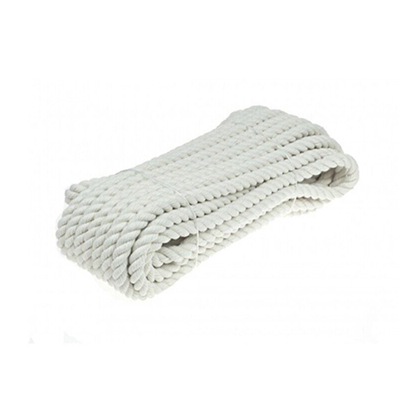 15m Long Untreated Sash Cord White Twine 3 Strand Natural Cotton Rope For Washing Clothes