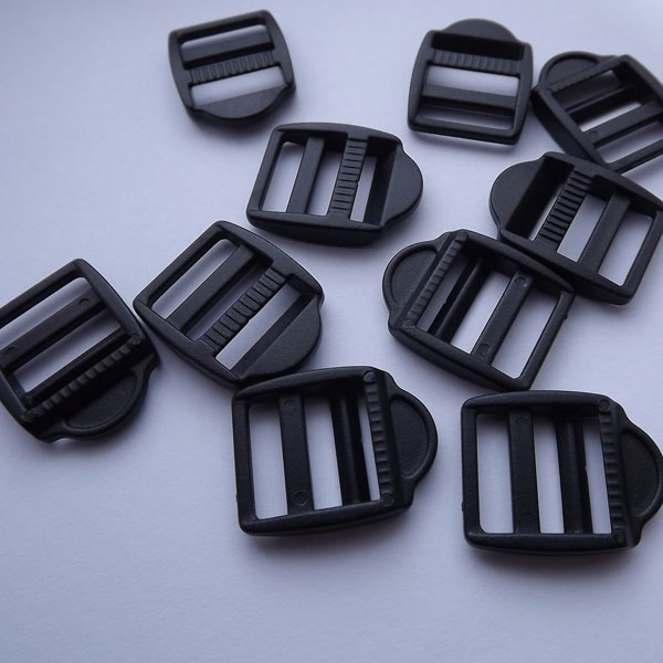 15mm Black Plastic Ladderlock Buckles