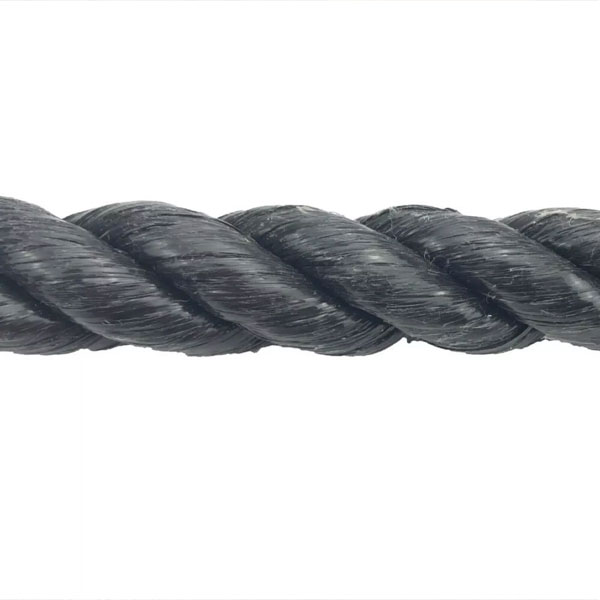 3 Strand Polypropylene 16mm Black Coil Nylon Lightweight Rope