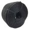 3 Strand Polypropylene 16mm Black Coil Nylon Lightweight Rope