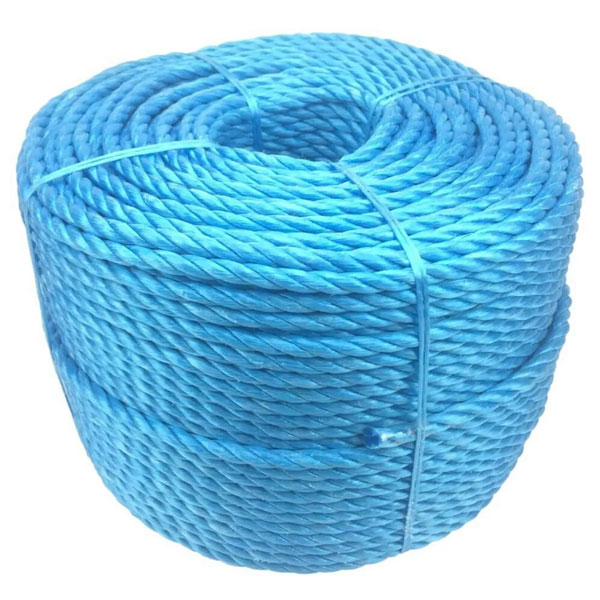 3 Strand Polypropylene 16mm Blue Coil Nylon Lightweight Rope