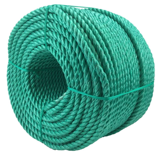 3 Strand Polypropylene 16mm Green Coil Nylon Lightweight Rope