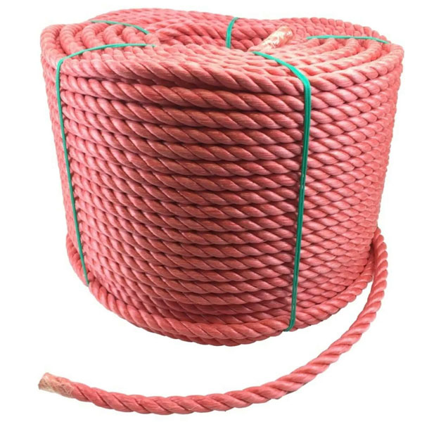 3 Strand Polypropylene 16mm Red Coil Nylon Lightweight Rope 