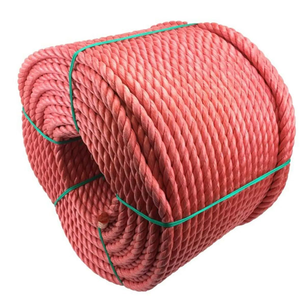 3 Strand Polypropylene 16mm Red Coil Nylon Lightweight Rope 