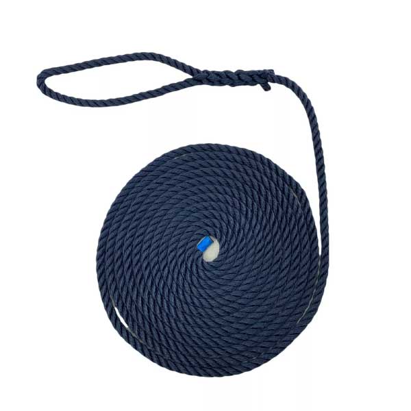 2 Pcs Navy Blue Softline Warps Boat Lines High Strength Mooring Ropes 