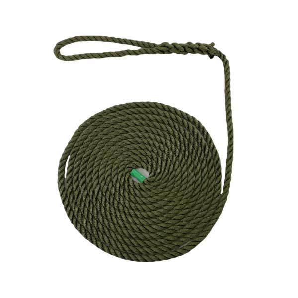 2 Pcs Olive Green Softline Warps Boat Lines High Strength Mooring Ropes