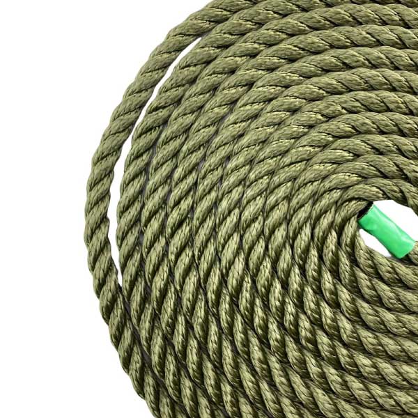 2 Pcs Olive Green Softline Warps Boat Lines High Strength Mooring Ropes