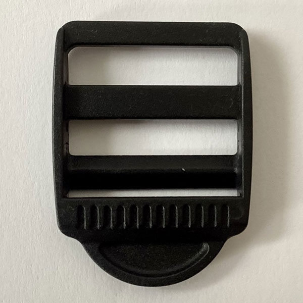 25mm Black Plastic Ladderlock Buckles