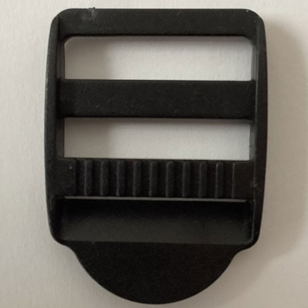 25mm Black Plastic Ladderlock Buckles