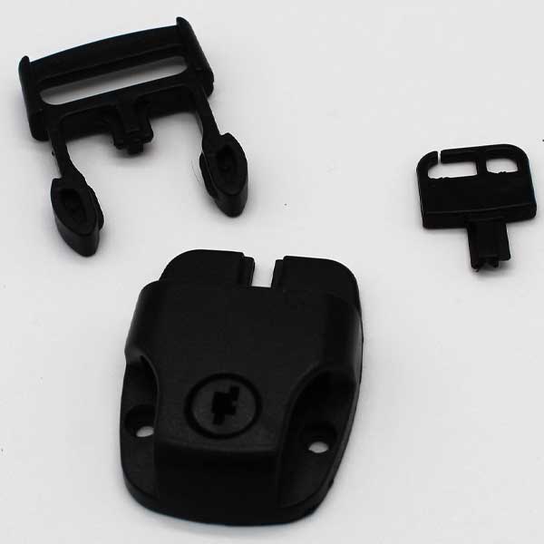 25mm Lockable Buckle Side Release and Key Surface Mount