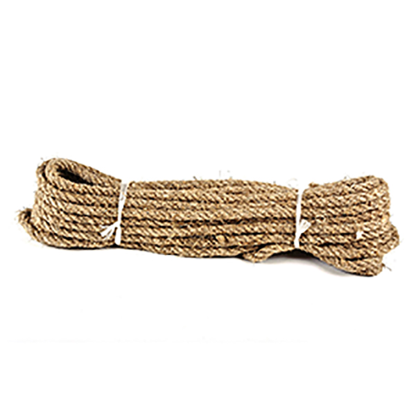 2m Long Untreated Natural Cord Pure Hemp Rope 3 Strand Twisted Twine Sash Crafts