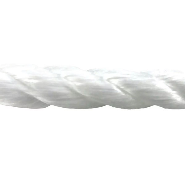  3 Strand Polypropylene 12mm Thick White Rope Coil Nylon Lightweight 