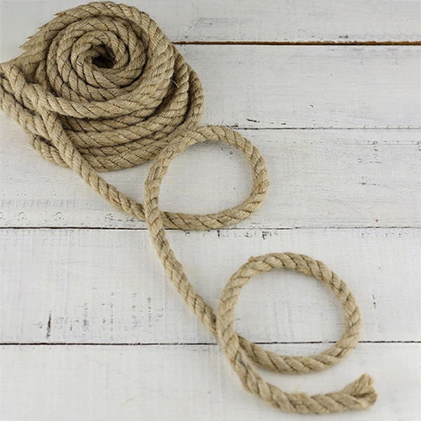 30m Twisted & Braided Jute Hessian Intricately Rope Boating Sash Garden Decking