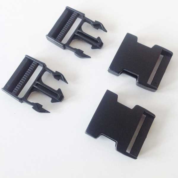 38mm Black Plastic Side Release Buckles RX