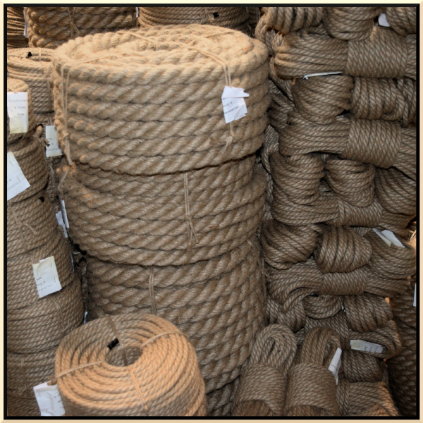 40m Natural Twisted Jute Hessian Rope Braided For Boating Sash & Garden Decking