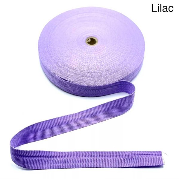 50m Long Herringbone Strong Acrylic Twill Cotton Webbing Sew Strap Tape 