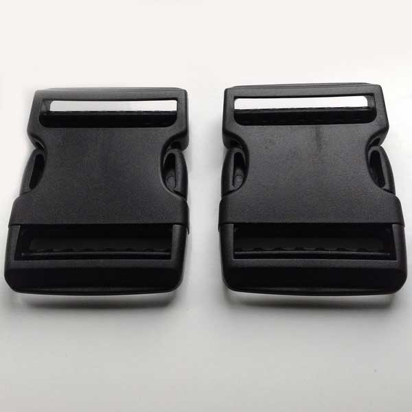 50mm Dual Adjust Black Side Release Buckles