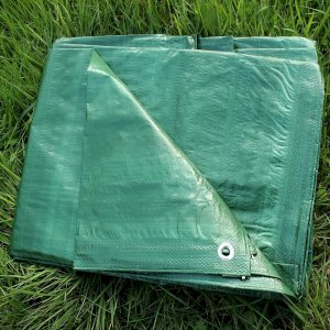 80 GSM Soft Strong Waterproof Tarp Green Strengthened Ground Sheet 