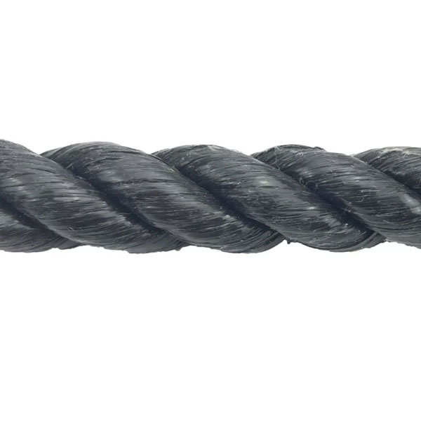 8mm Black Polypropylene 3 Strand Nylon Rope For Marine & Domestic Uses