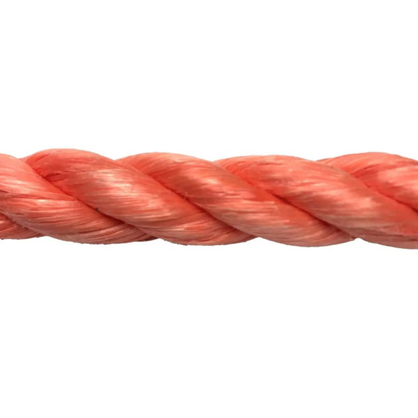 8mm Orange Polypropylene 3 Strand Nylon Rope For Marine & Domestic Uses