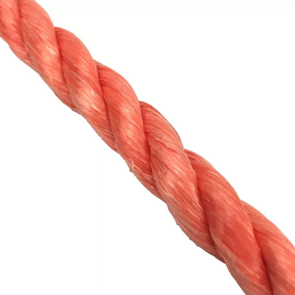 8mm Orange Polypropylene 3 Strand Nylon Rope For Marine & Domestic Uses